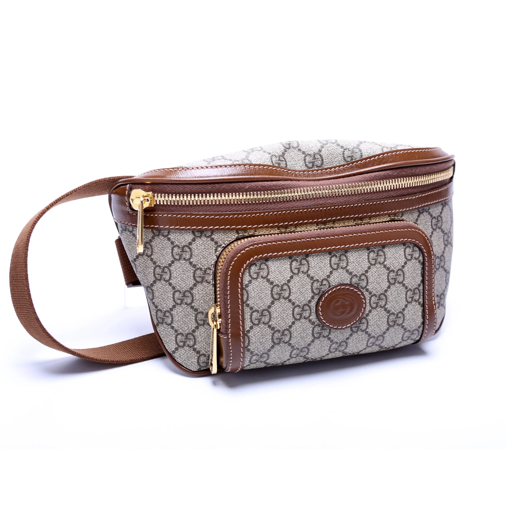 733240 Gucci Supreme Interlocking Gucci Large Belt Bag