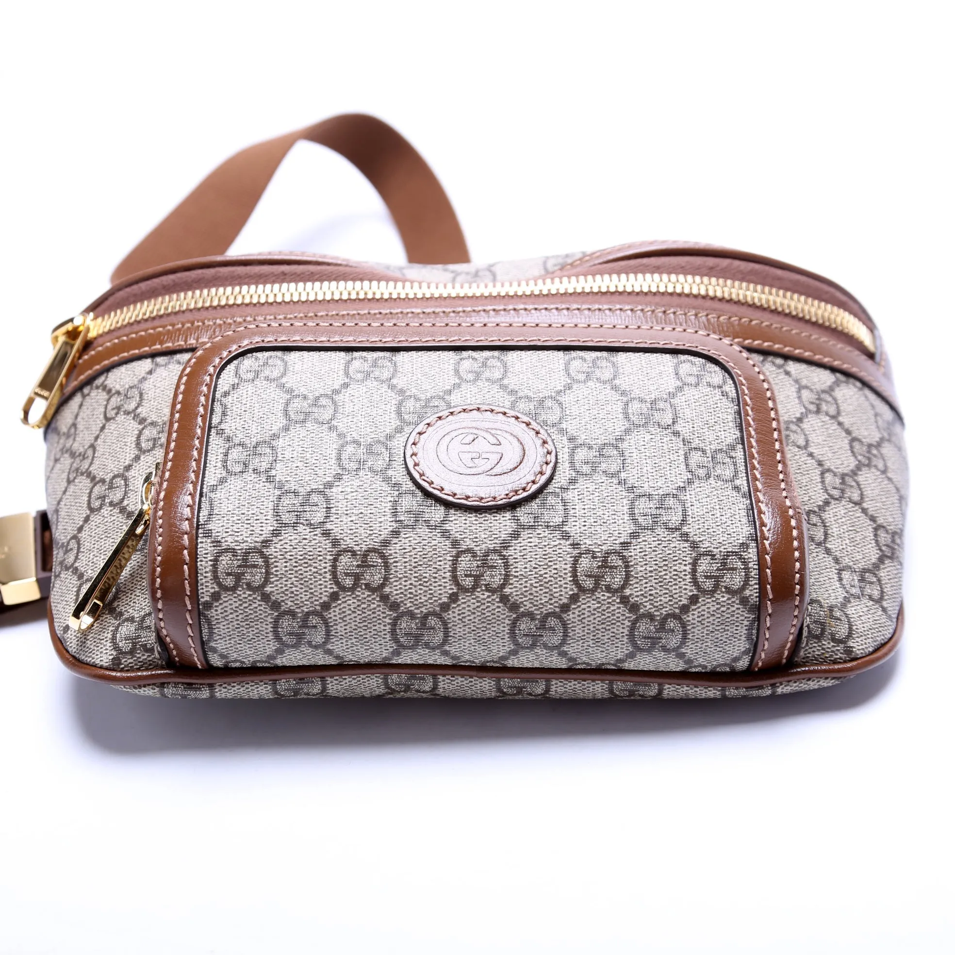 733240 Gucci Supreme Interlocking Gucci Large Belt Bag