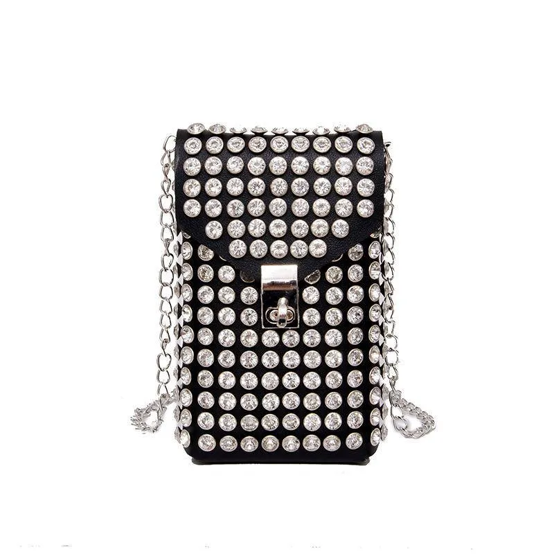 Bling Rhinestone Crossbody Belt Bag