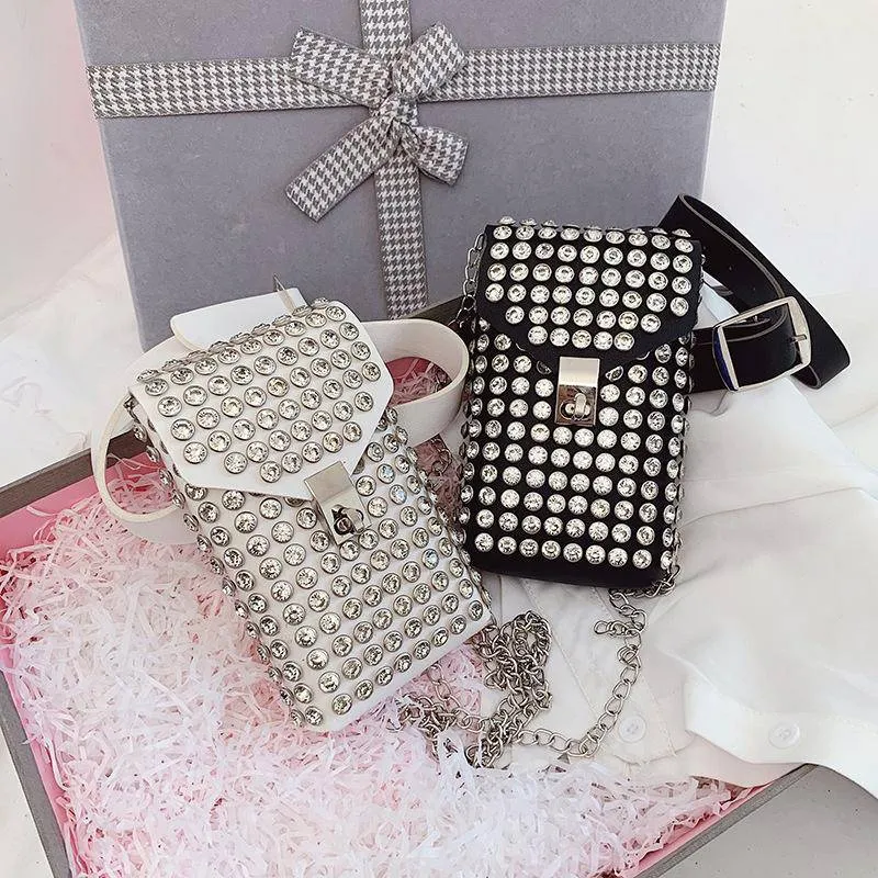 Bling Rhinestone Crossbody Belt Bag
