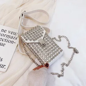 Bling Rhinestone Crossbody Belt Bag