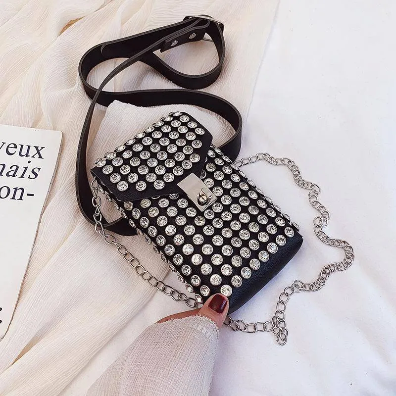 Bling Rhinestone Crossbody Belt Bag