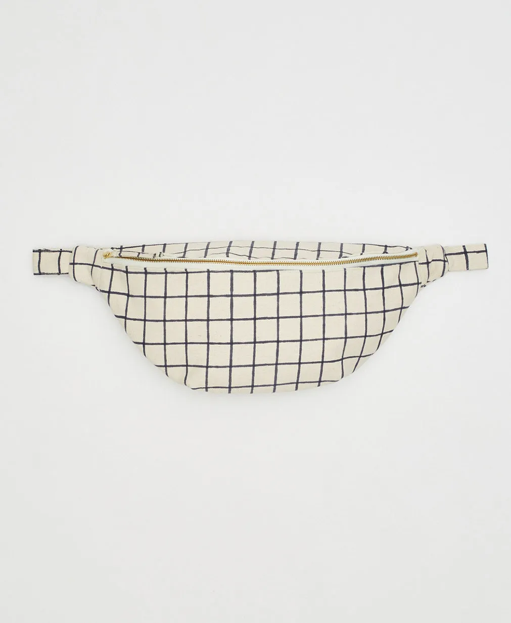 Block Print Grid Sling Bag