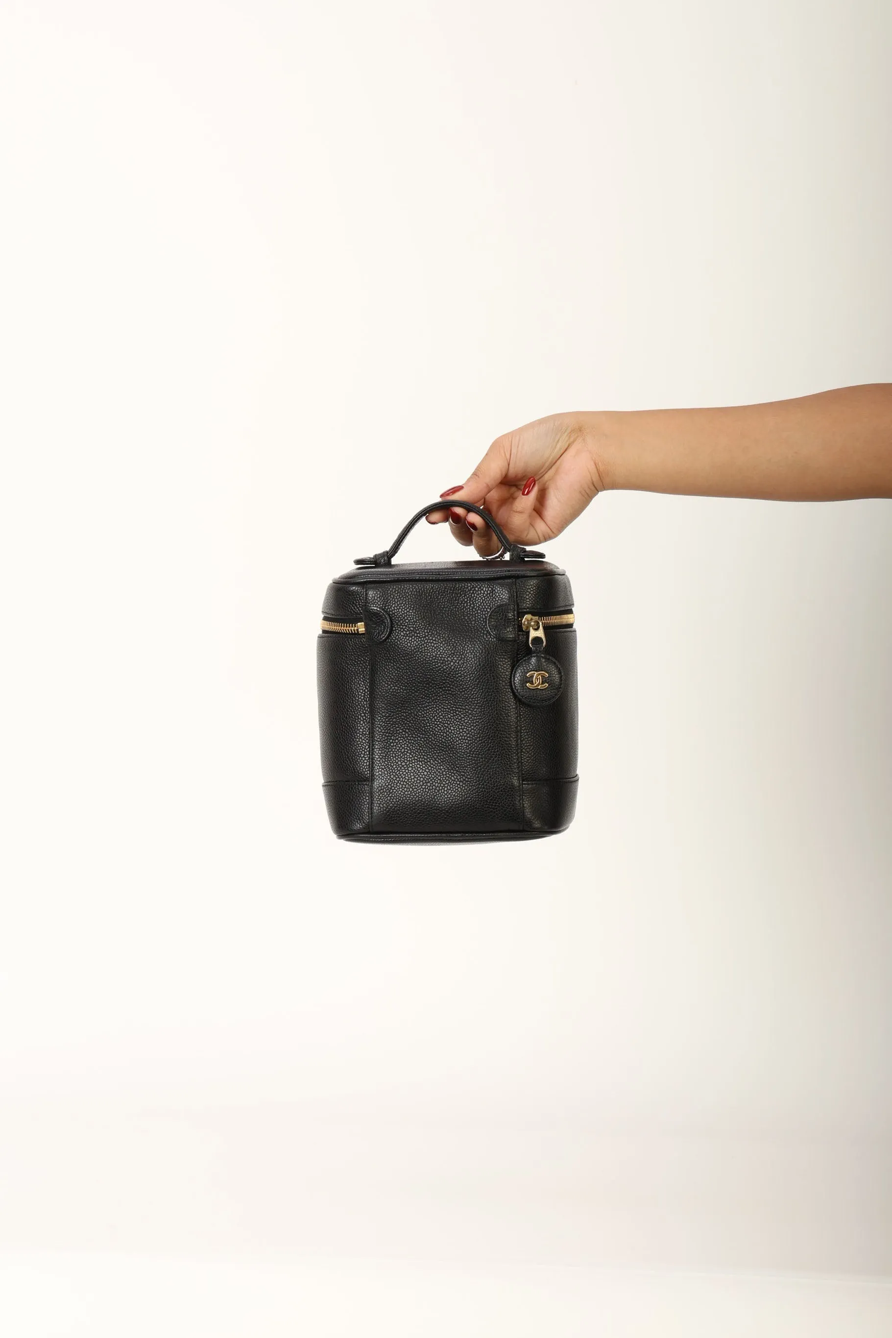 Chanel 1994 Caviar Vanity Bag w/ Chain