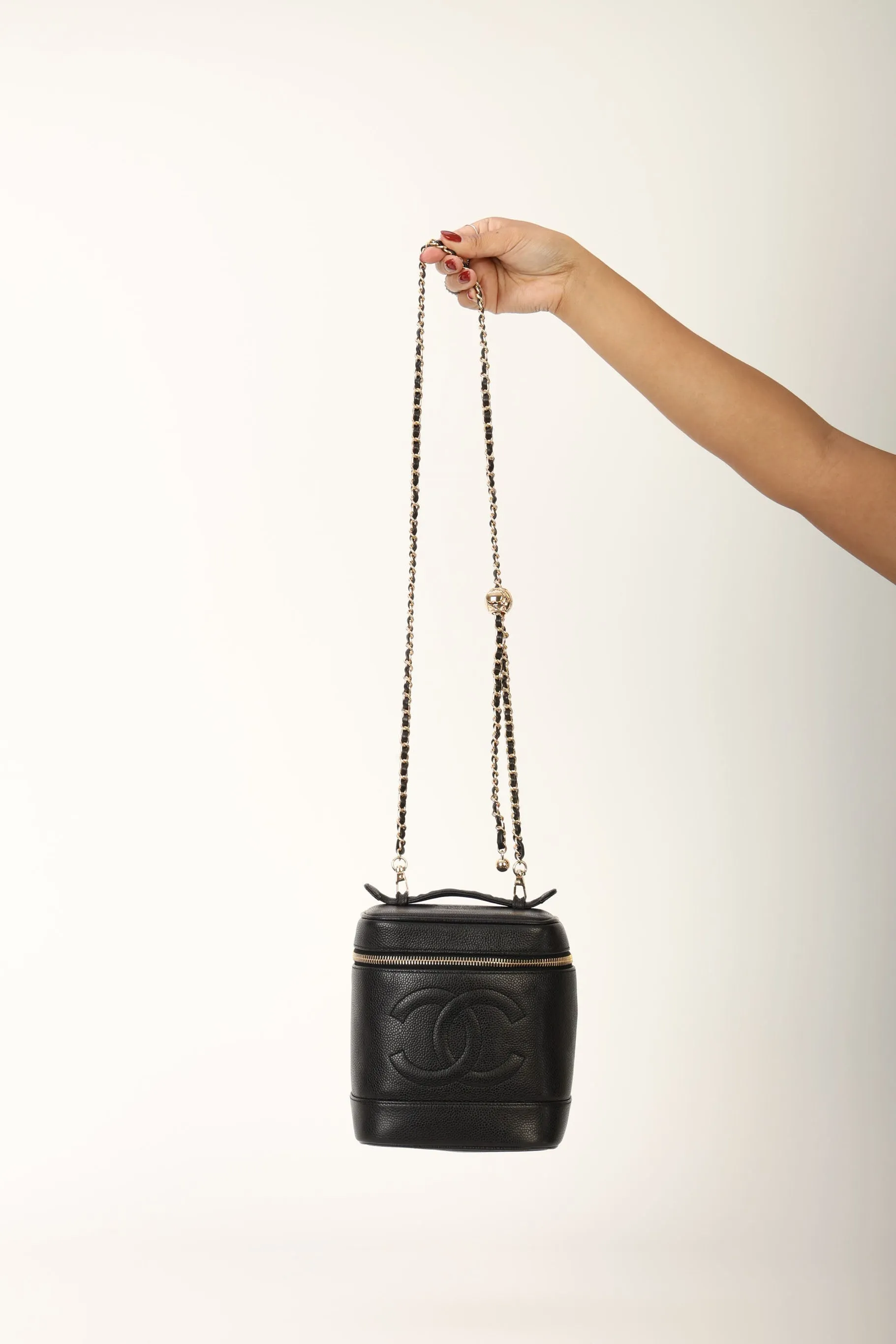 Chanel 1994 Caviar Vanity Bag w/ Chain