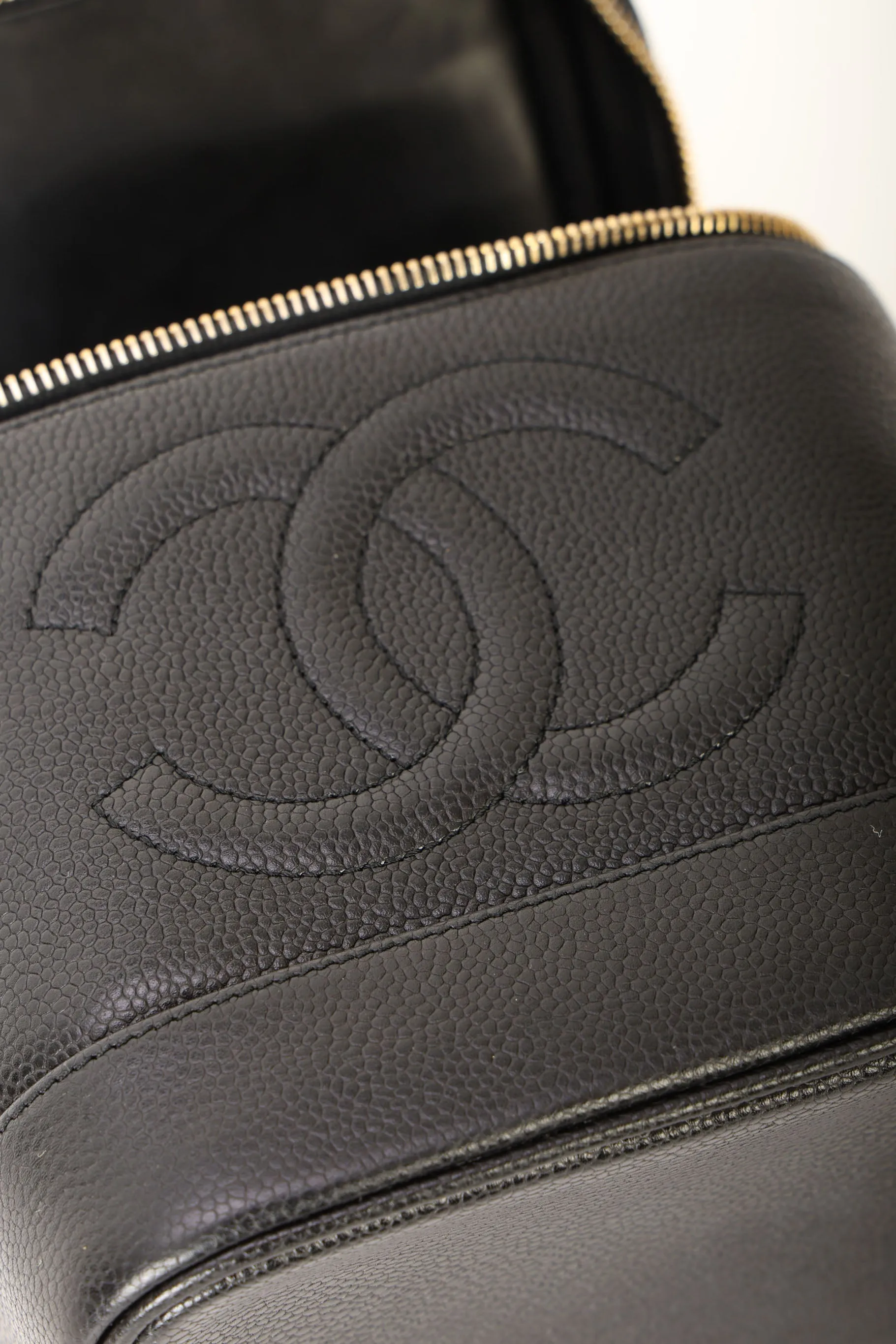 Chanel 1994 Caviar Vanity Bag w/ Chain