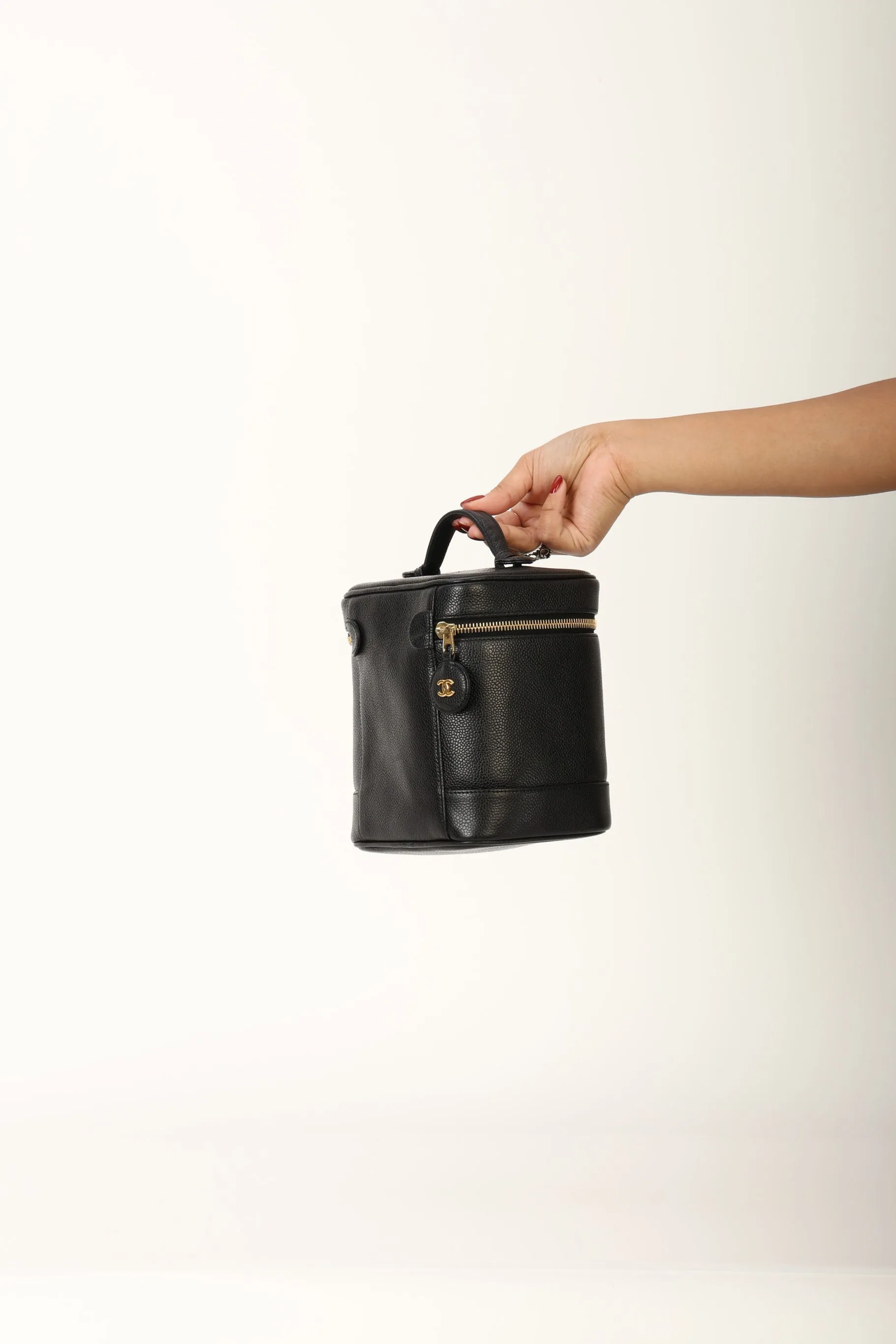 Chanel 1994 Caviar Vanity Bag w/ Chain