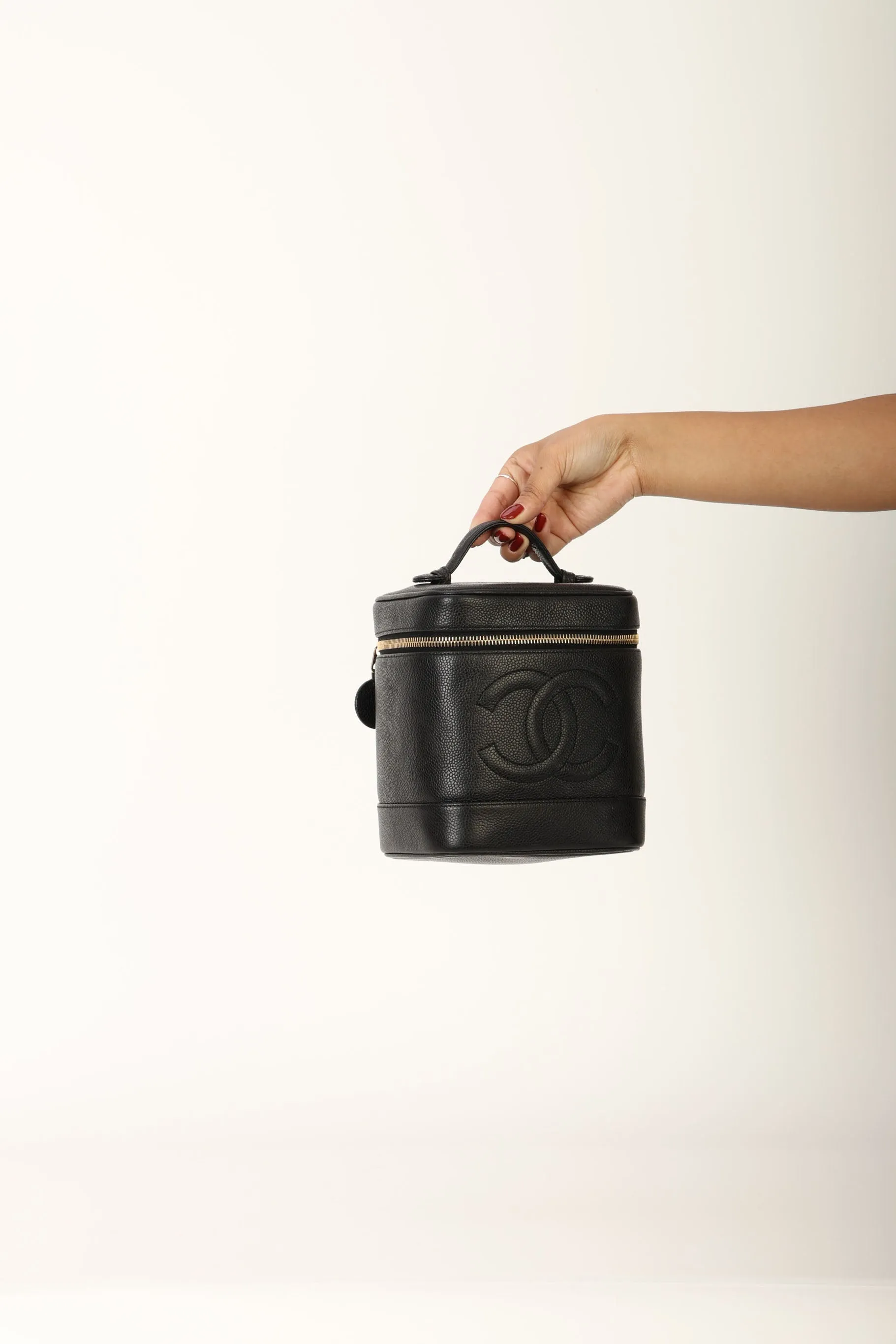 Chanel 1994 Caviar Vanity Bag w/ Chain