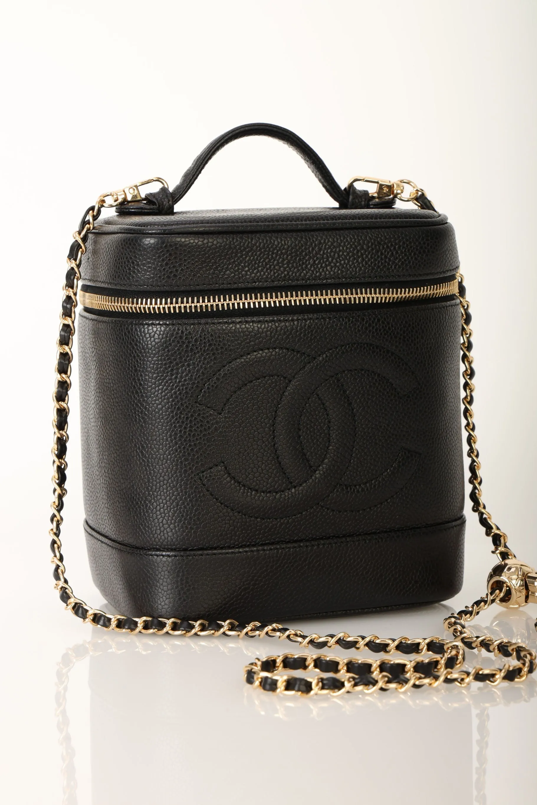 Chanel 1994 Caviar Vanity Bag w/ Chain