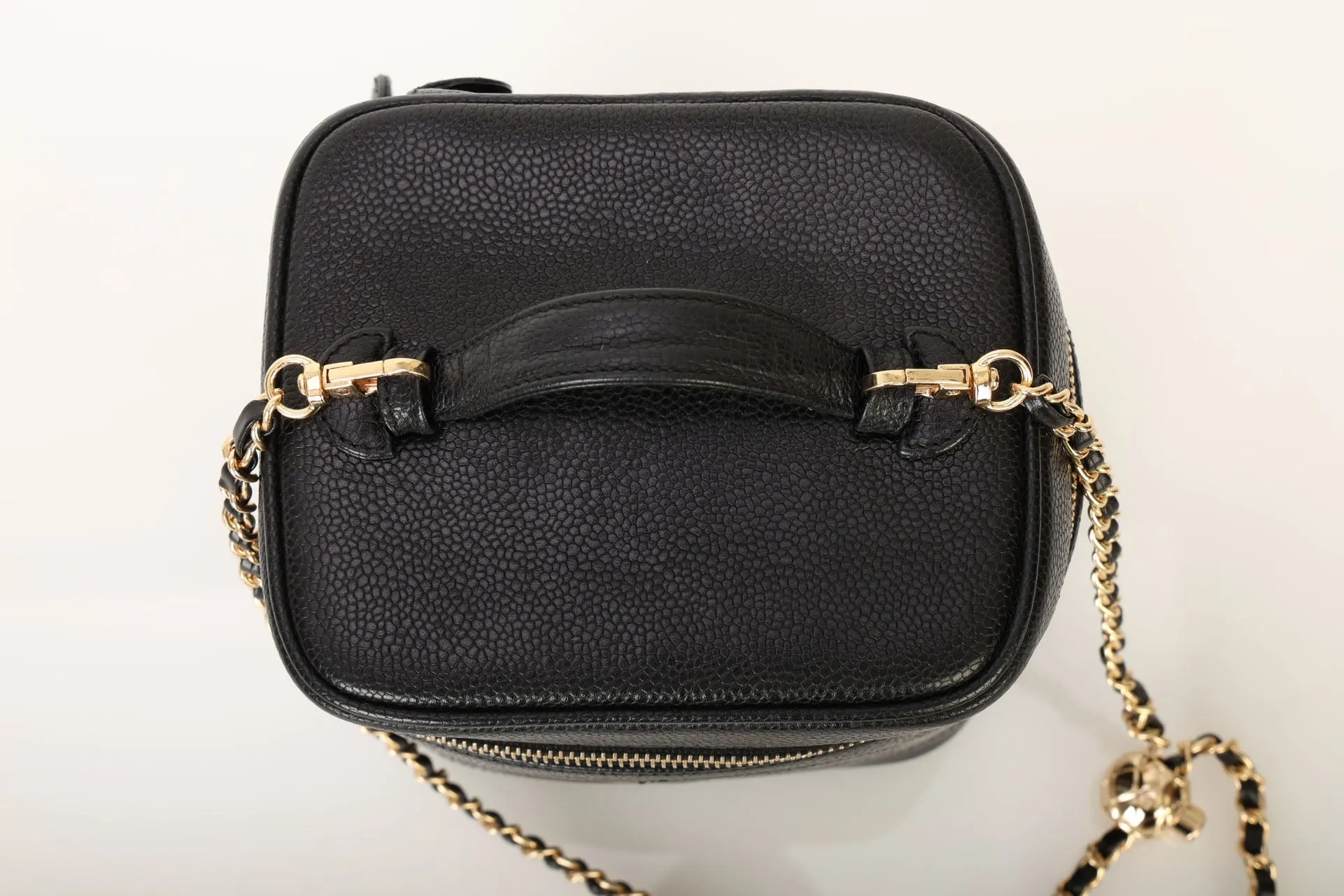 Chanel 1994 Caviar Vanity Bag w/ Chain