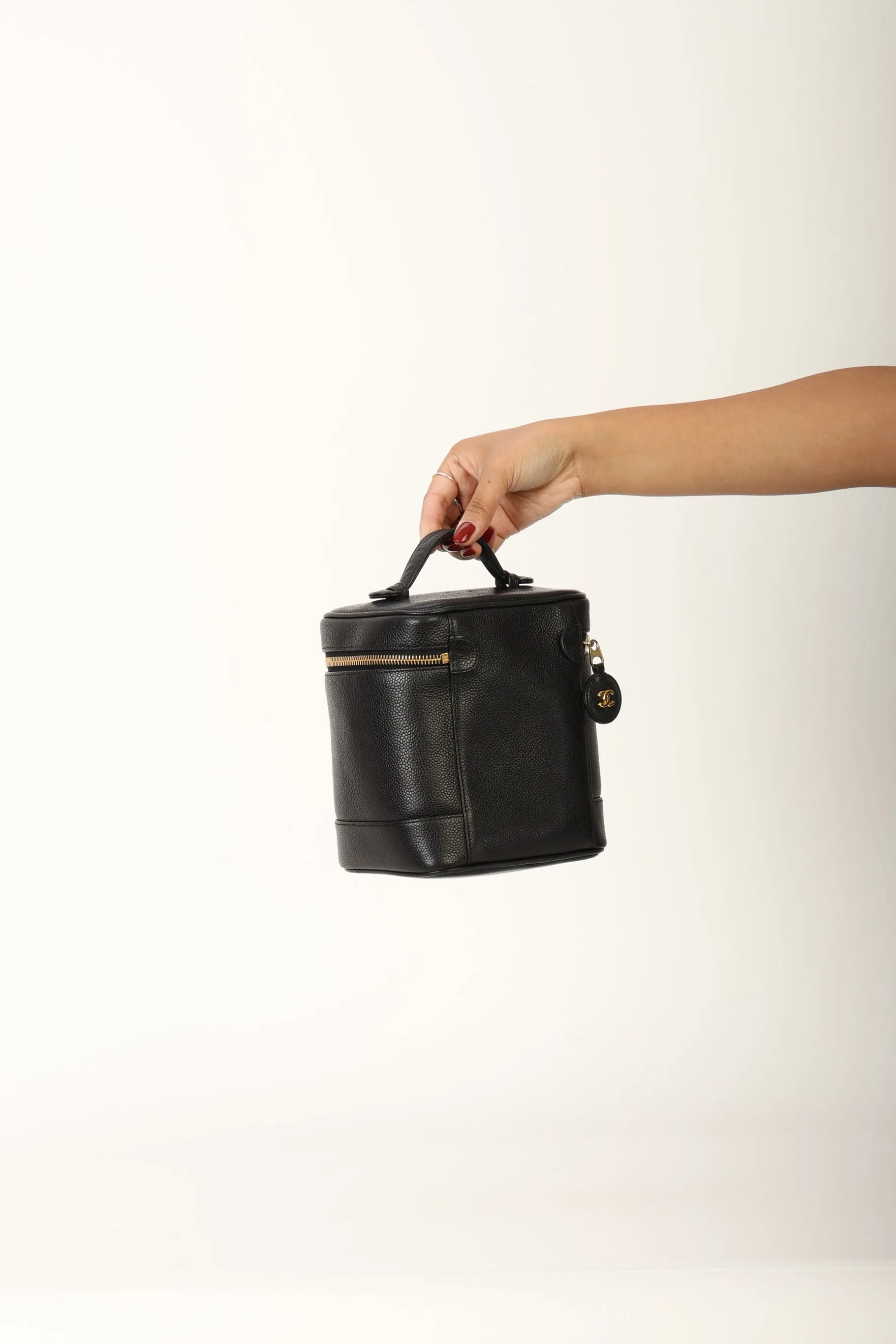 Chanel 1994 Caviar Vanity Bag w/ Chain