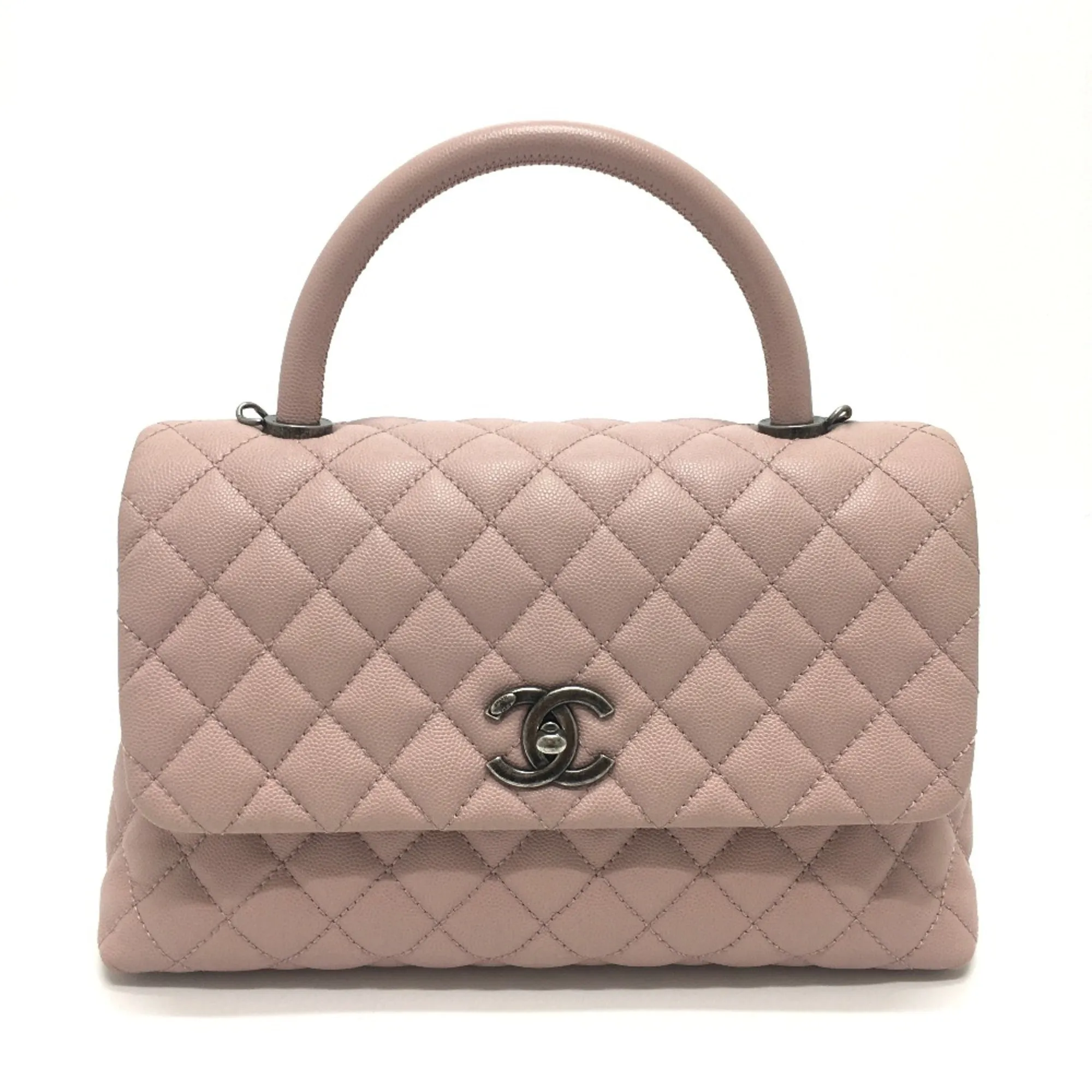 Chanel A92991 CC Mark Bag 2WAY/Crossbody Hand Bag Pink Based SilverHardware