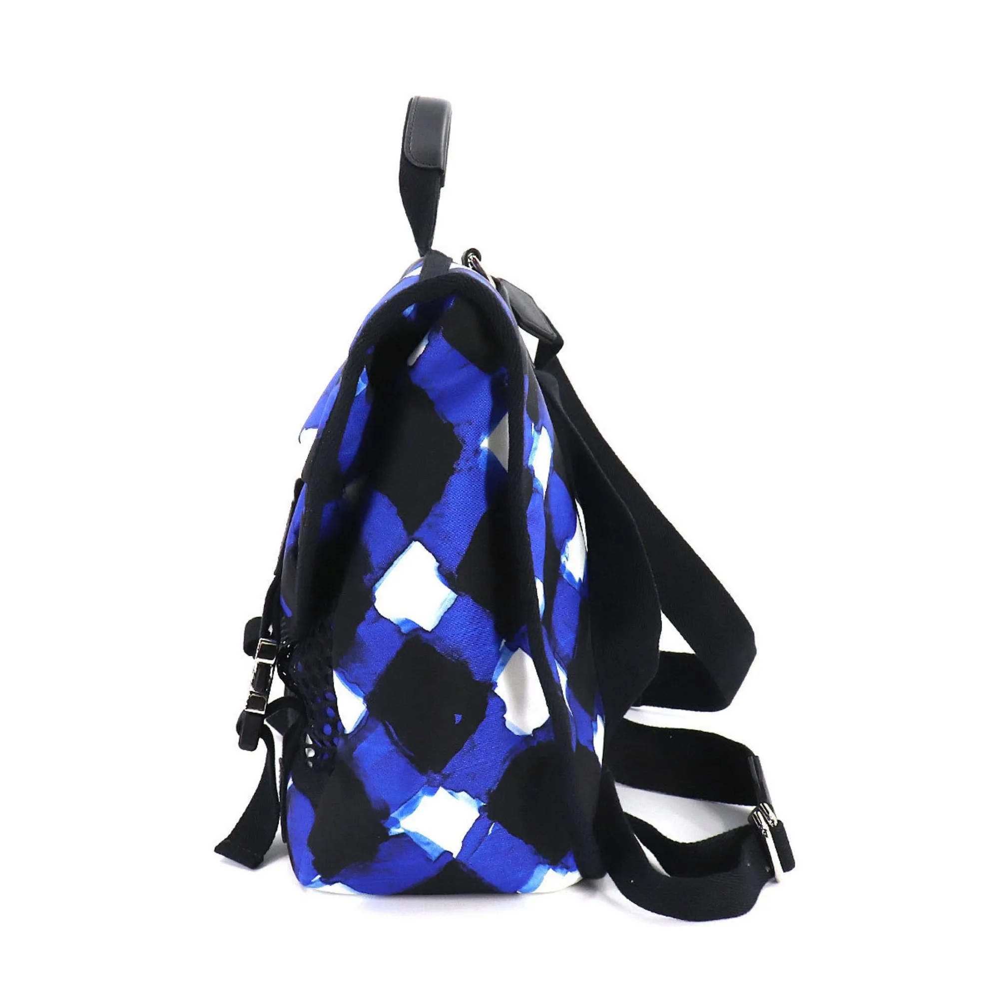 Chanel airline backpack rucksack nylon leather blue black A93326 Airline Back Pack