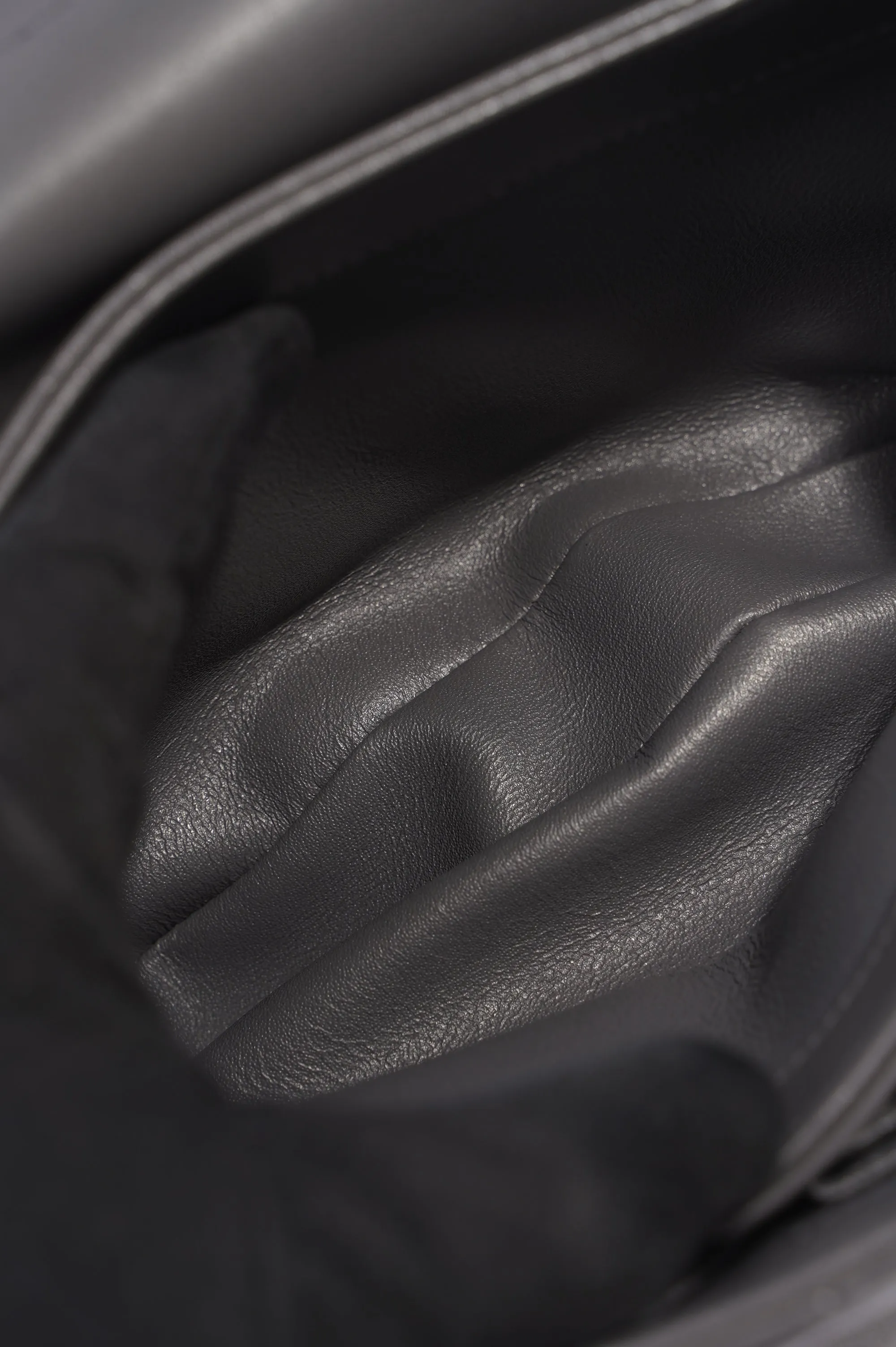 Chanel CC Trendy Bag Grey Lambskin Leather Small
