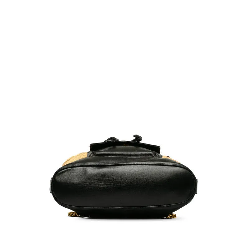 Chanel Cocomark Rucksack Rufia Leather  Chanel Rucksack