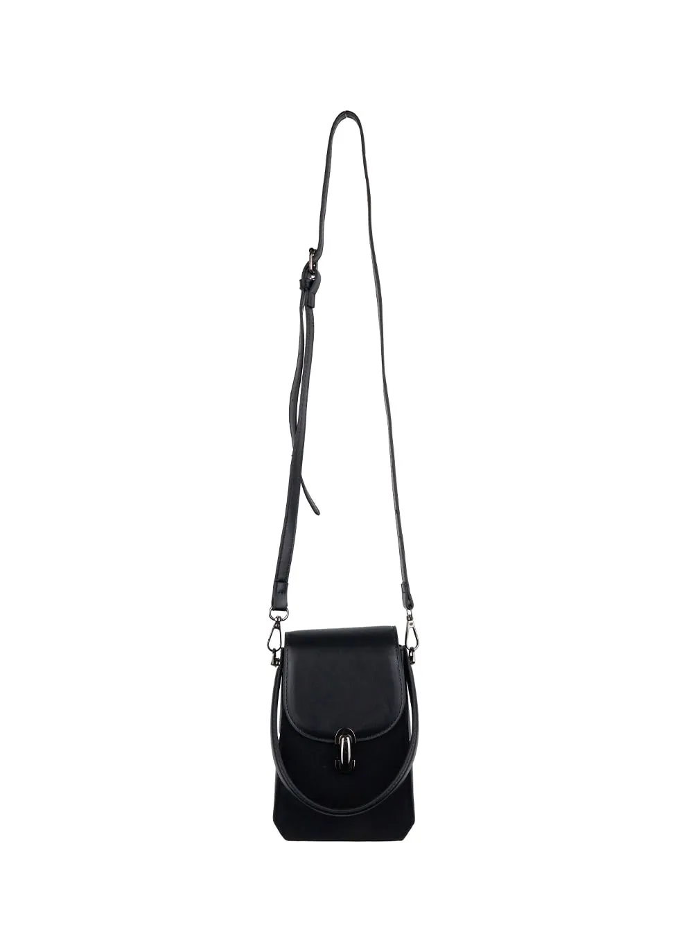 Chic Faux-Leather Crossbody Clutch Bag IJ510