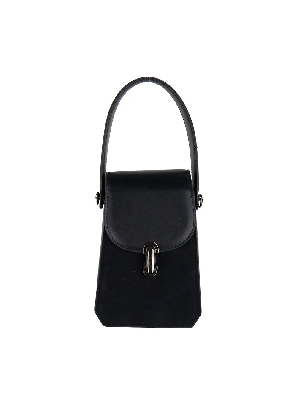 Chic Faux-Leather Crossbody Clutch Bag IJ510