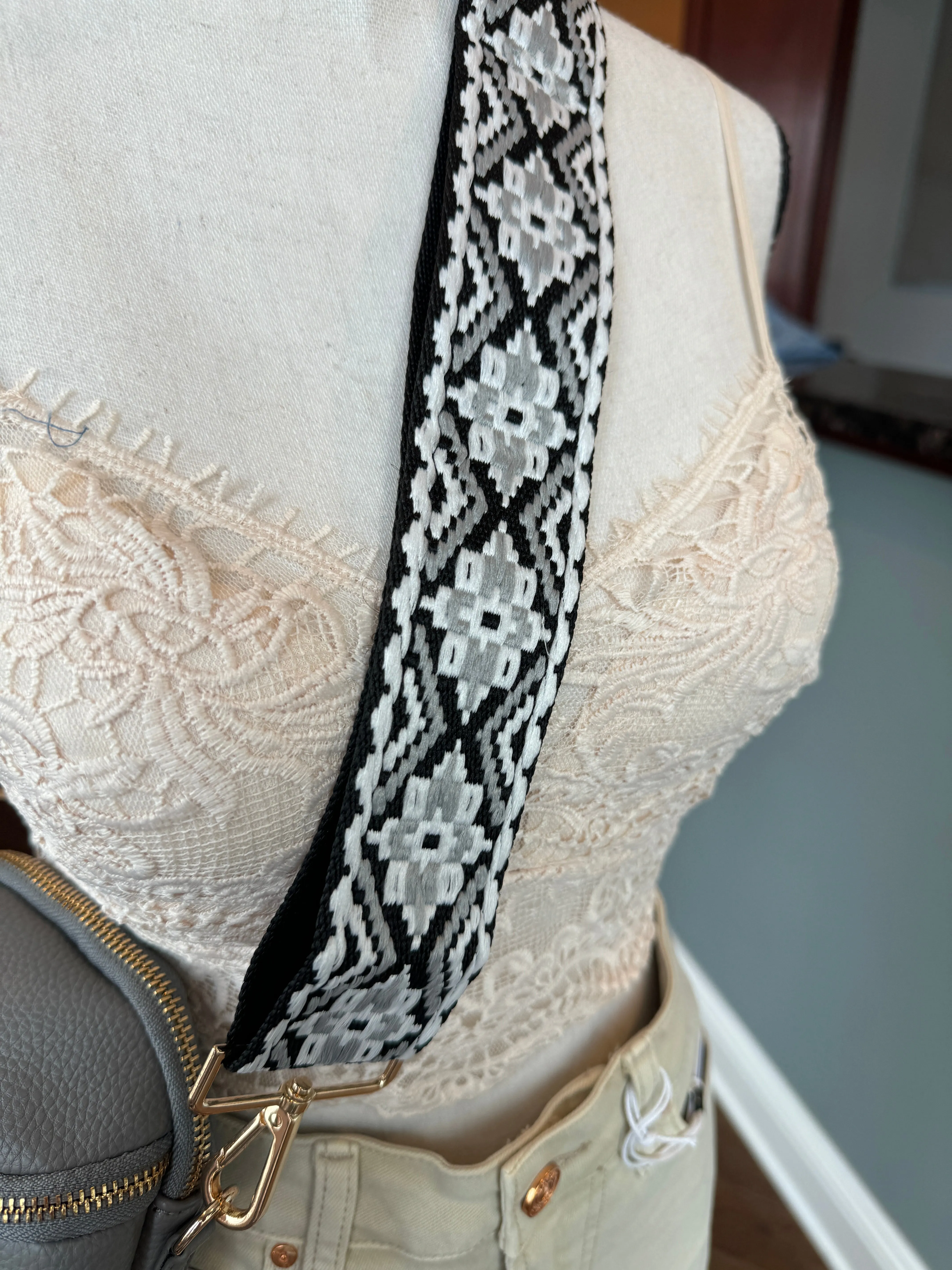 Grey Going Places Faux Leather Crossbody