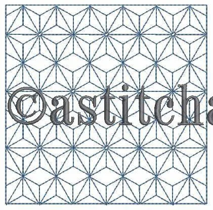 Japanese Sashiko Quilt Blocks and Tote Bag