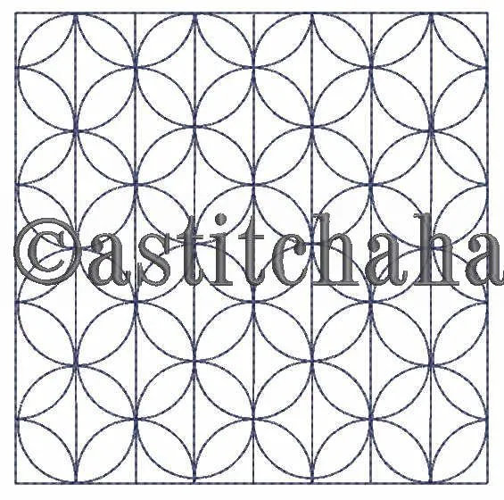 Kikko Sashiko Quilt Blocks and Tote Bag