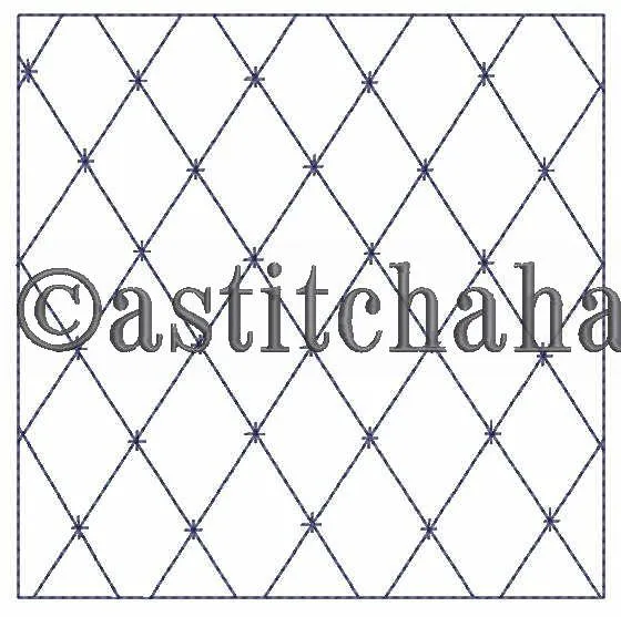 Kikko Sashiko Quilt Blocks and Tote Bag