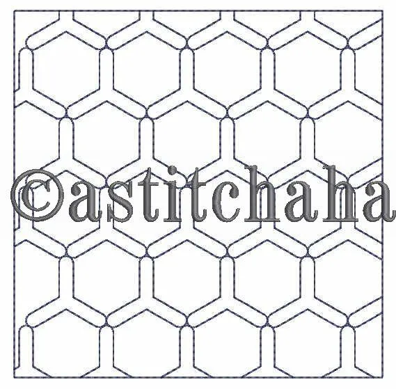 Kikko Sashiko Quilt Blocks and Tote Bag