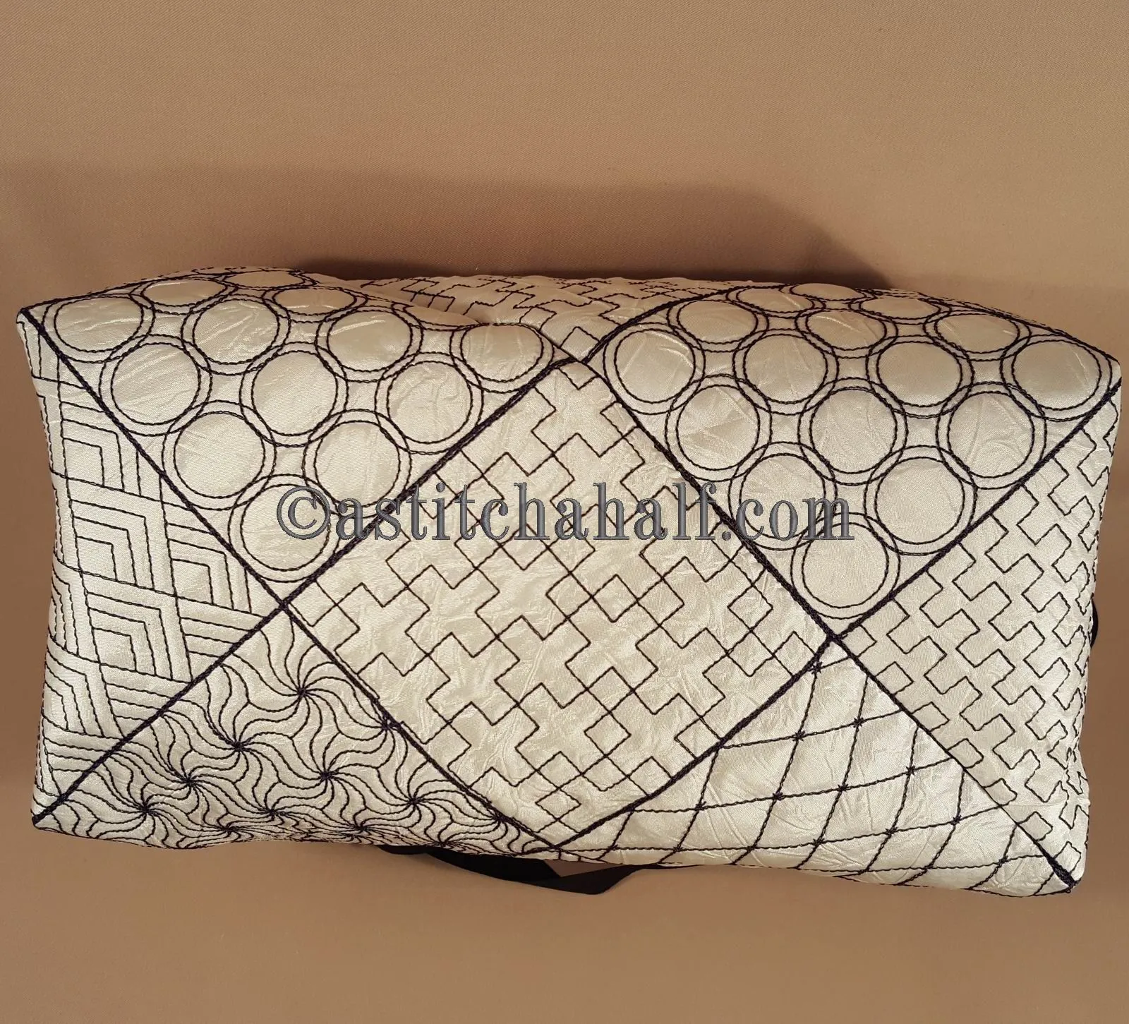 Kikko Sashiko Quilt Blocks and Tote Bag