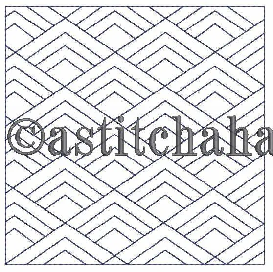 Kikko Sashiko Quilt Blocks and Tote Bag