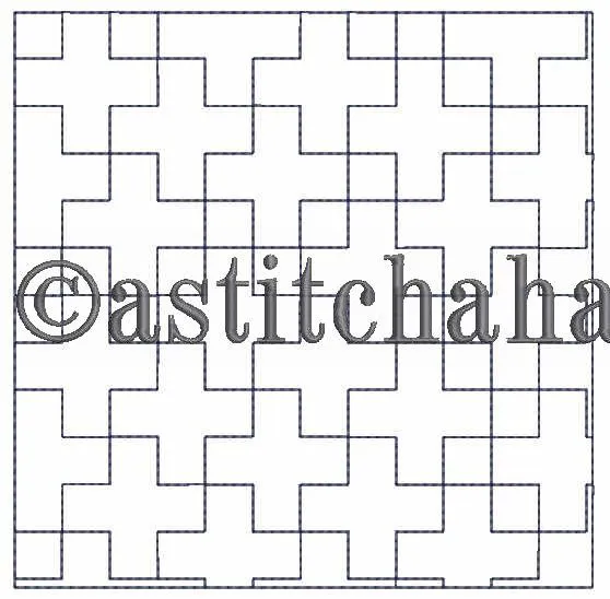 Kikko Sashiko Quilt Blocks and Tote Bag