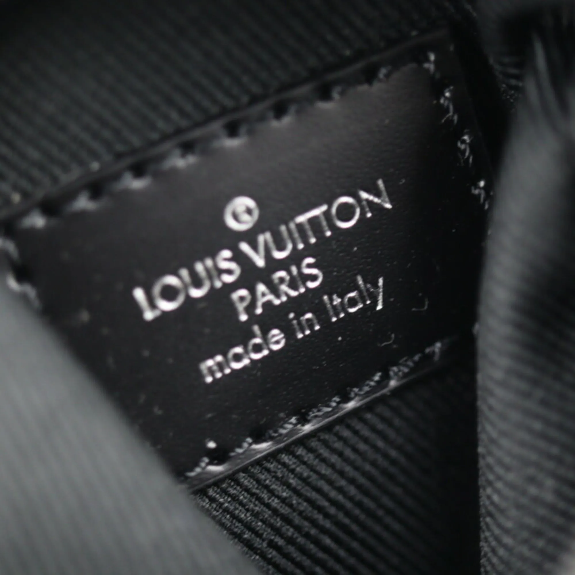 LOUIS VUITTON Bijou Sac Neo Discovery Taigarama Keychain M69318 Taiga PVC Antarctica Bag Charm Mini Rucksack Backpack