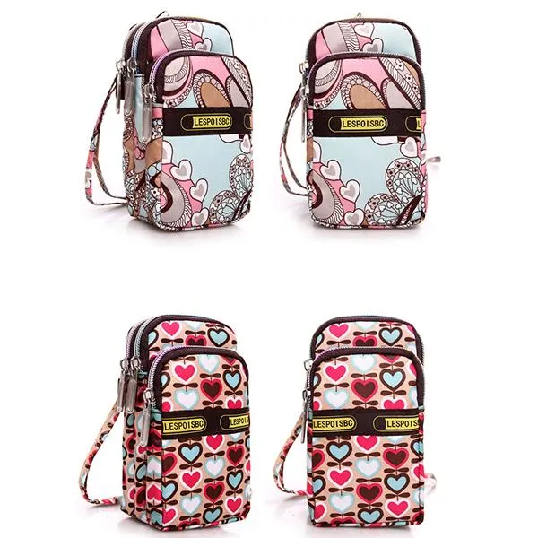 Multi-color Floral Printed Wrist Bag Phone Bag