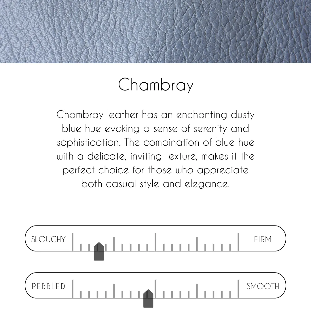 Riley Backpack In Chambray Leather (Pre Made)