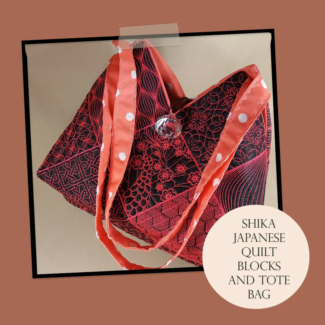 Shika Japanese Quilt Blocks and Tote Bag