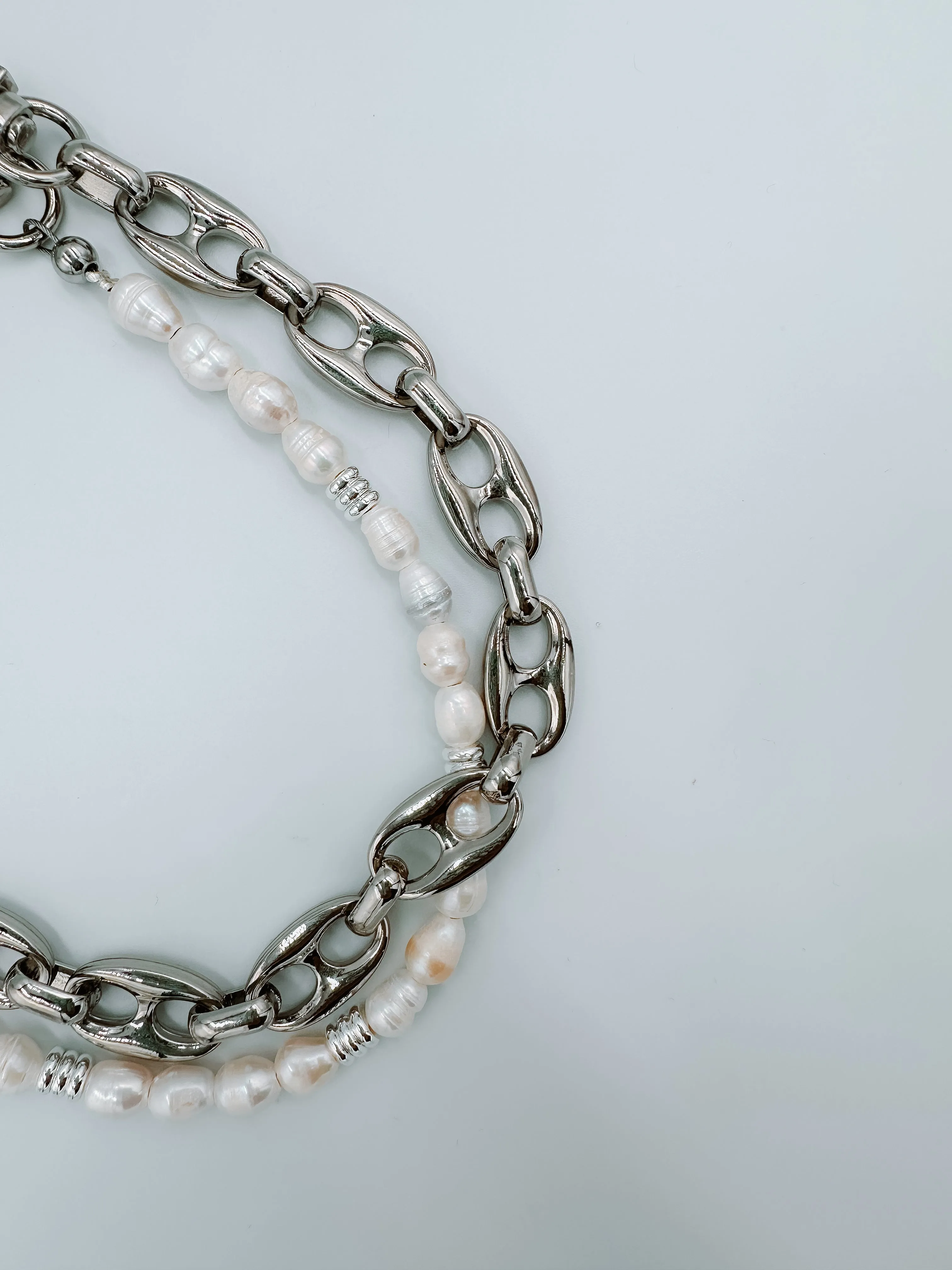 Silver Peanut Chain