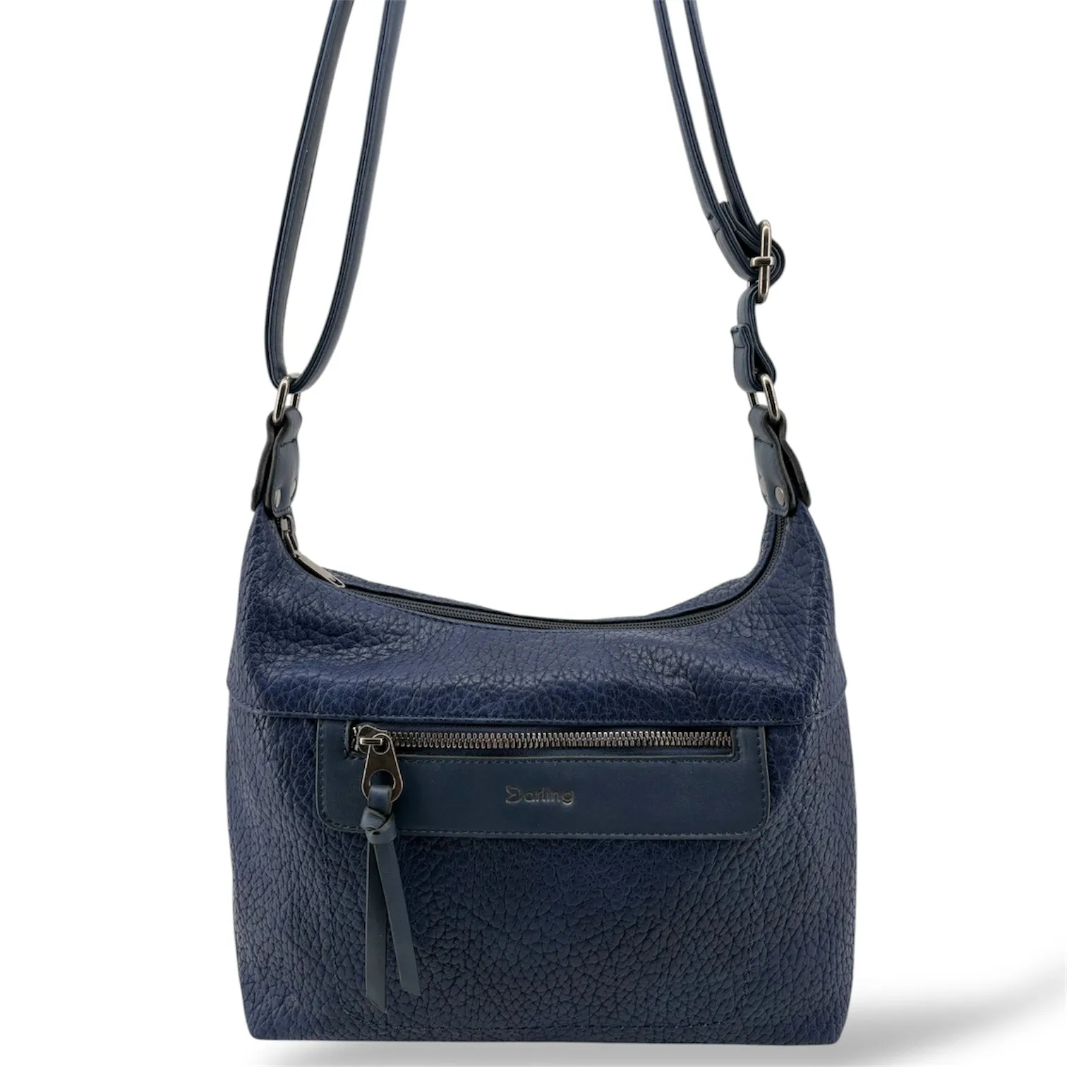 YD-9550 - Vegan Leather Flat Crossbody Bag - 9 Colors