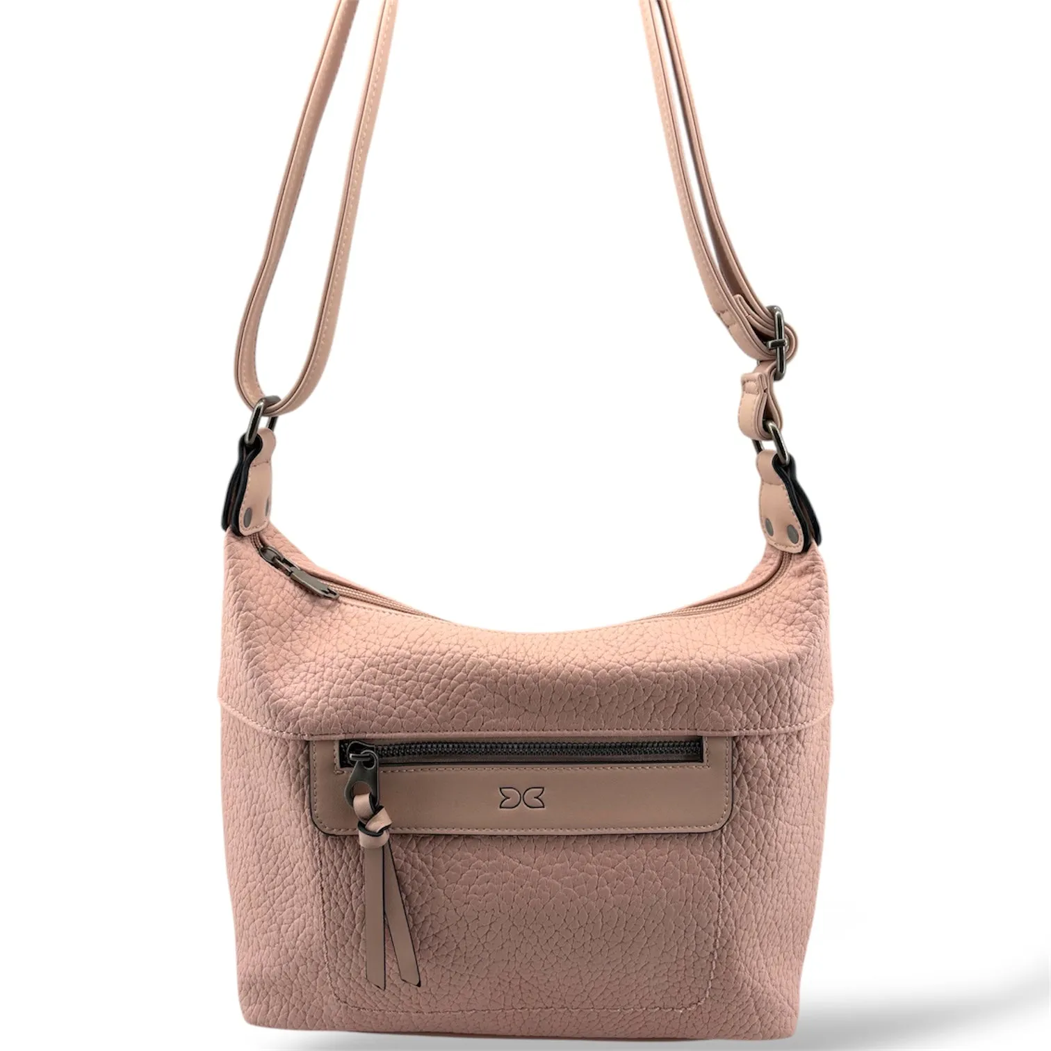 YD-9550 - Vegan Leather Flat Crossbody Bag - 9 Colors