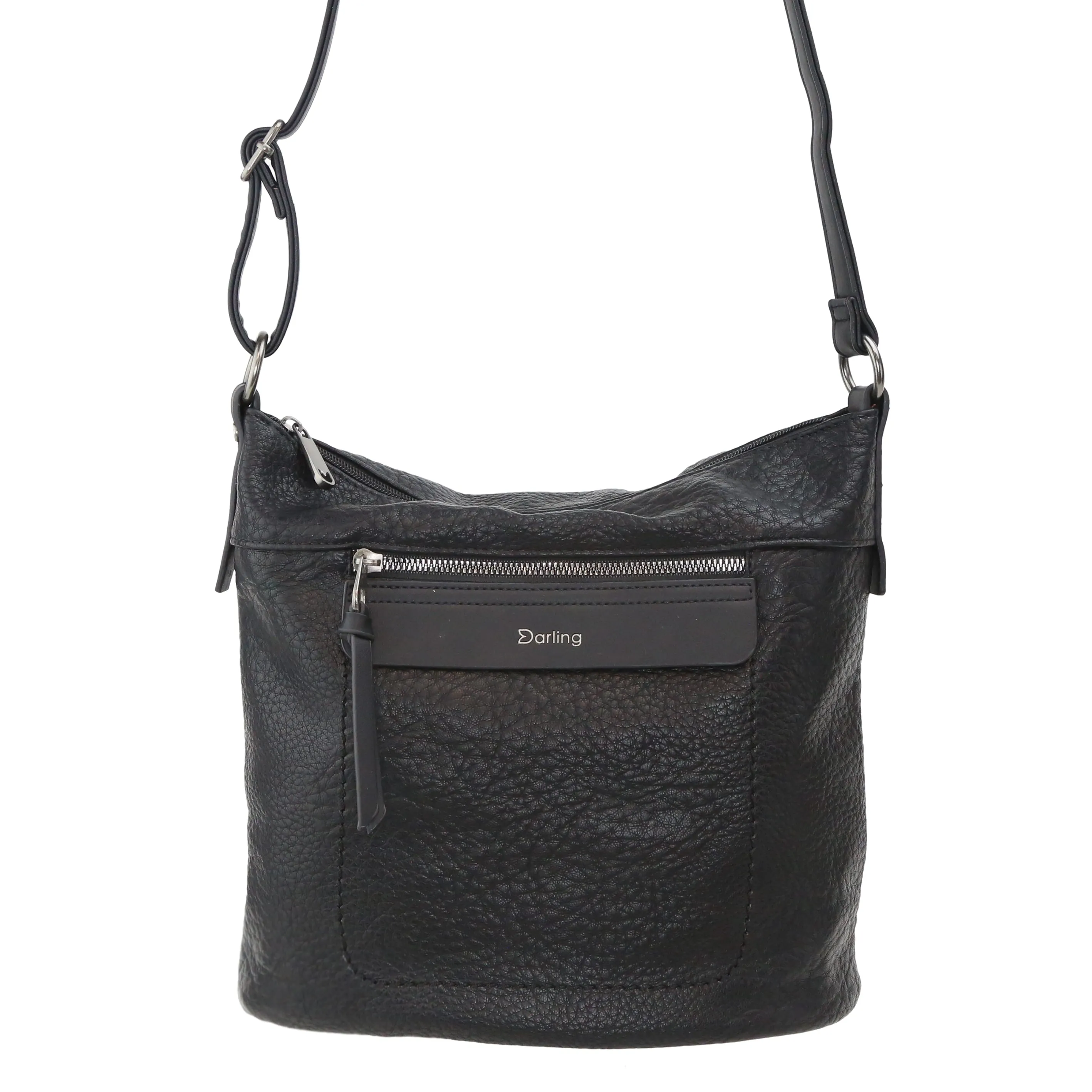 YD-9550 - Vegan Leather Flat Crossbody Bag - 9 Colors