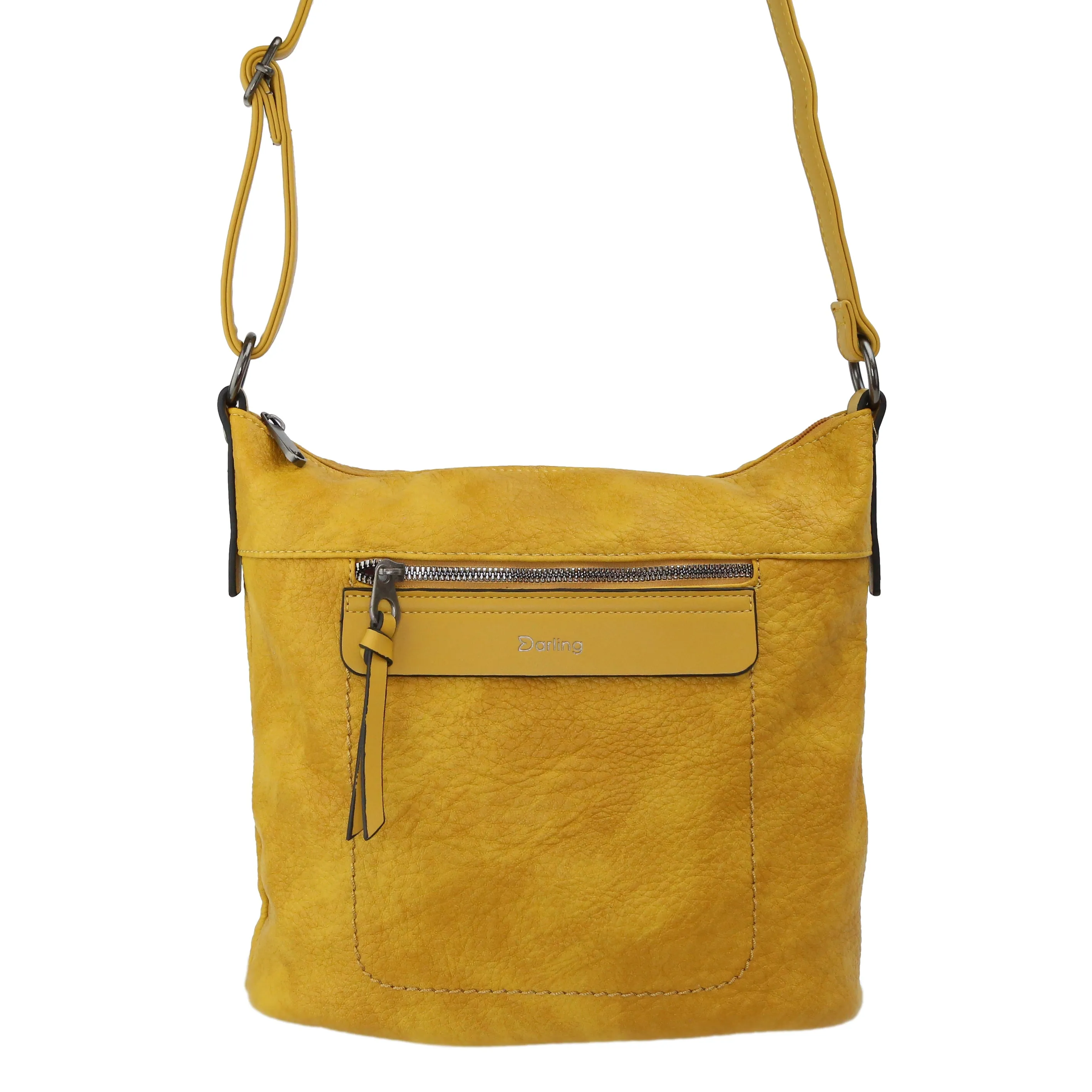 YD-9550 - Vegan Leather Flat Crossbody Bag - 9 Colors