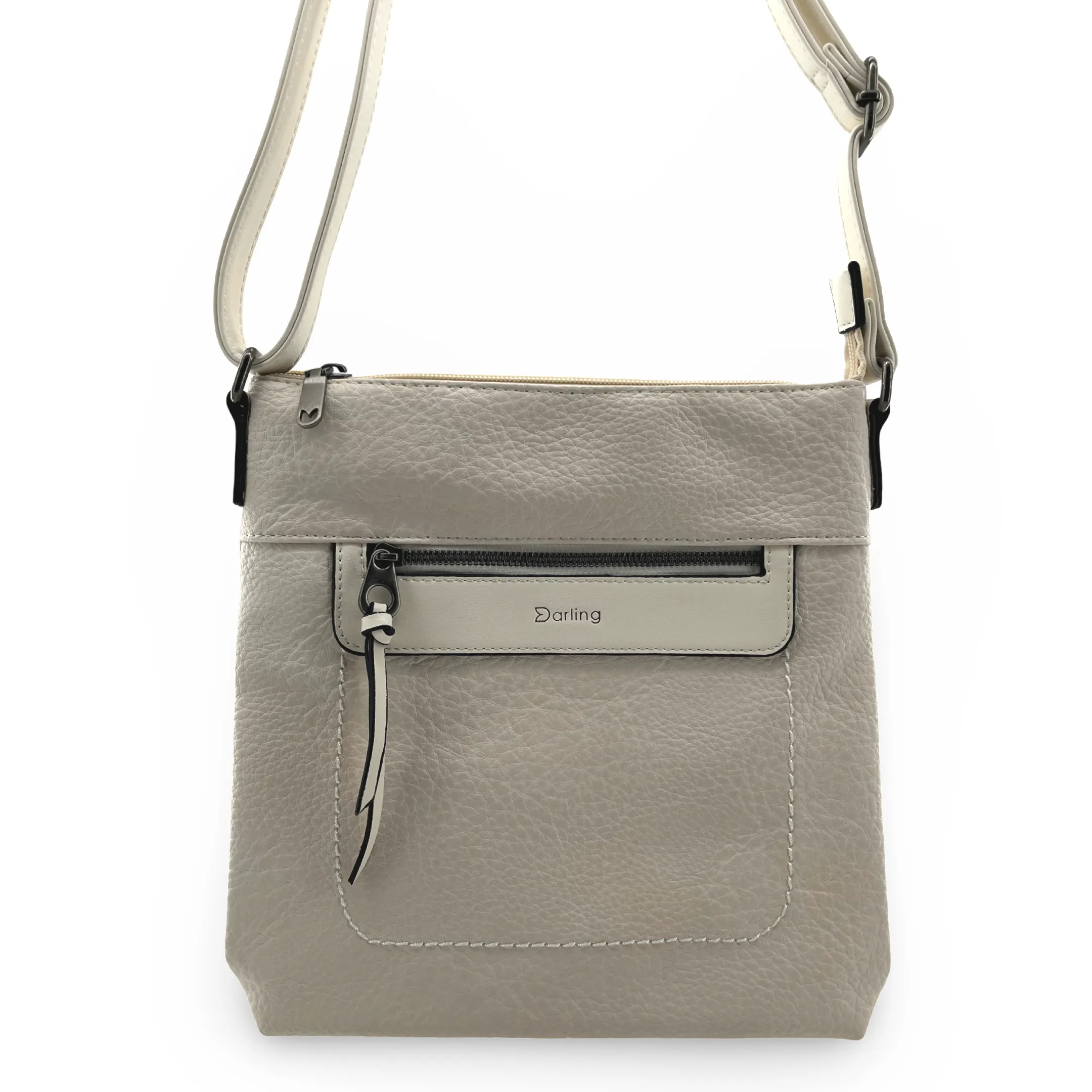 YD-9558 - Vegan Leather Flat Crossbody Bag - 9 Colors
