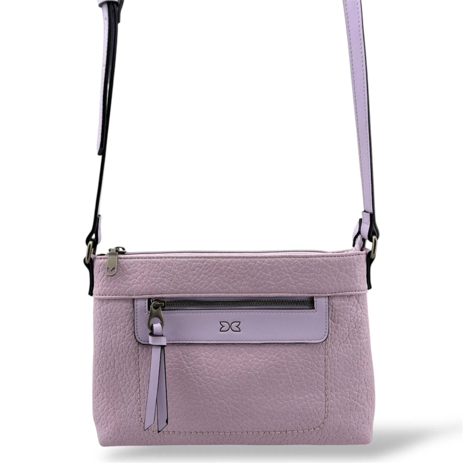 YD-9558 - Vegan Leather Flat Crossbody Bag - 9 Colors