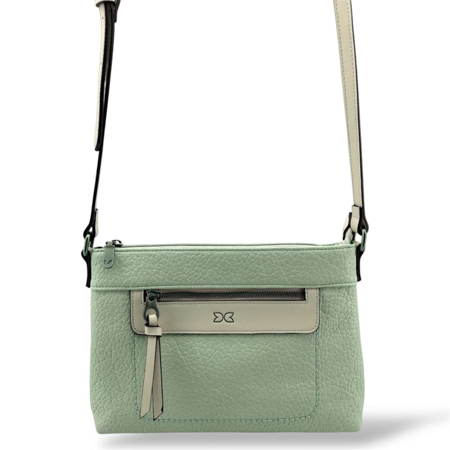 YD-9558 - Vegan Leather Flat Crossbody Bag - 9 Colors